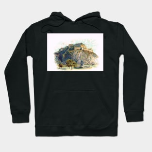 Edinburgh castle & rock circa 1900 Hoodie